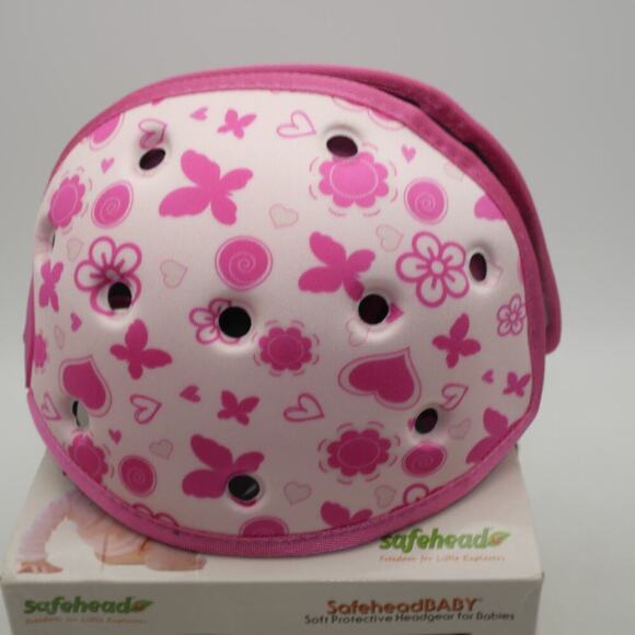 NEW Safehead Soft Protective Headgear Helmet  Baby 7-24 Months Butterfly Pink - Picture 3 of 8